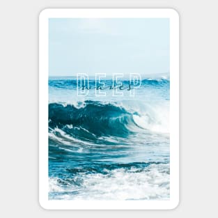 Calm ocean deep waves - Aesthetic Sticker